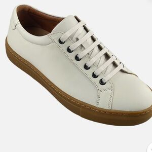 Threads & Beams Cup-Sole Trainer White Leather, Size 11
